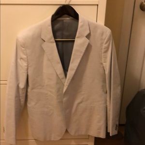 Mens theory white/grey sport jacket